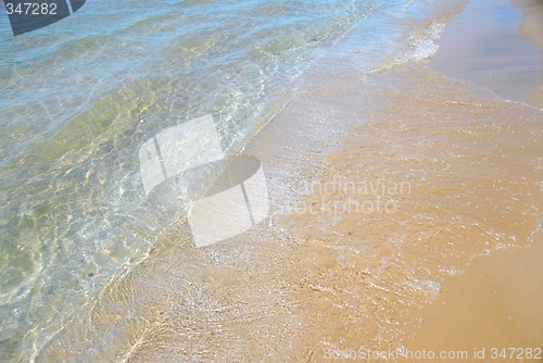 Image of Beach wave sand