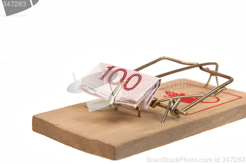 Image of Money # 26 - in mousetrap