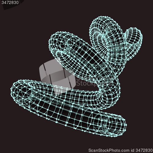 Image of Spiral. 3d vector illustration. 