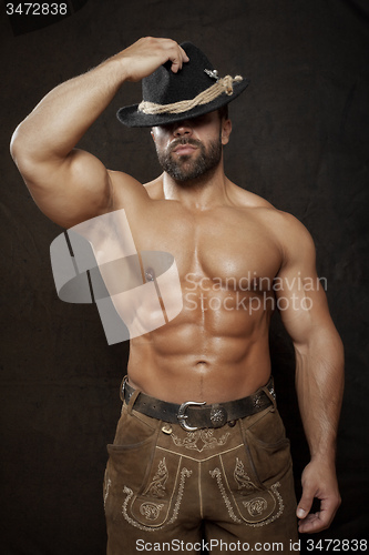 Image of bavarian muscle man