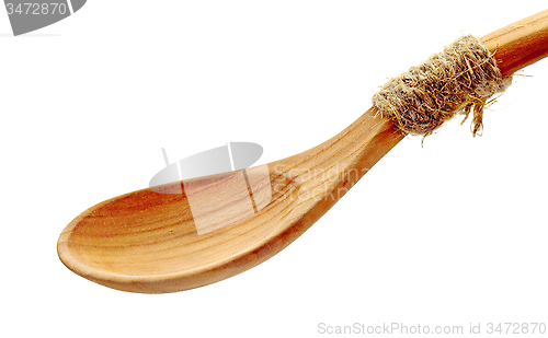 Image of empty wooden spoon