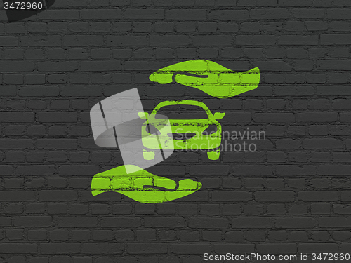 Image of Insurance concept: Auto Insurance on wall background