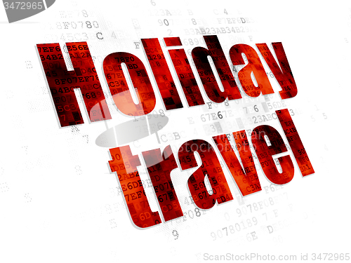 Image of Tourism concept: Holiday Travel on Digital background