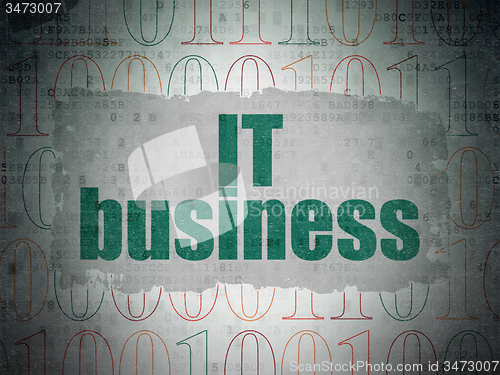 Image of Business concept: IT Business on Digital Paper background
