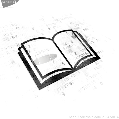 Image of Science concept: Book on Digital background