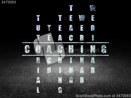 Image of Learning concept: word Coaching in solving Crossword Puzzle