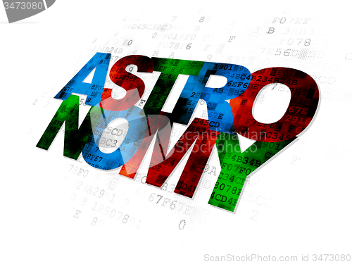Image of Science concept: Astronomy on Digital background