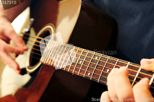 Image of Man playing a guitar