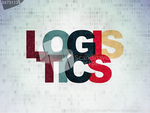 Image of Business concept: Logistics on Digital Paper background