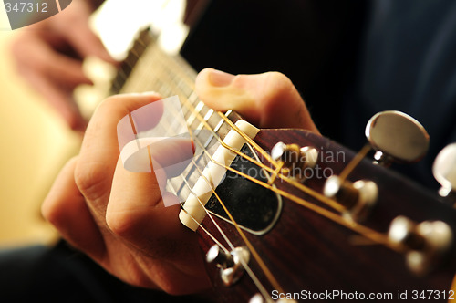 Image of Man playing a guitar