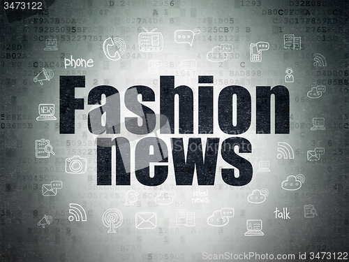 Image of News concept: Fashion News on Digital Paper background