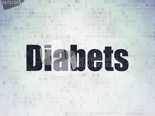 Image of Health concept: Diabets on Digital Paper background