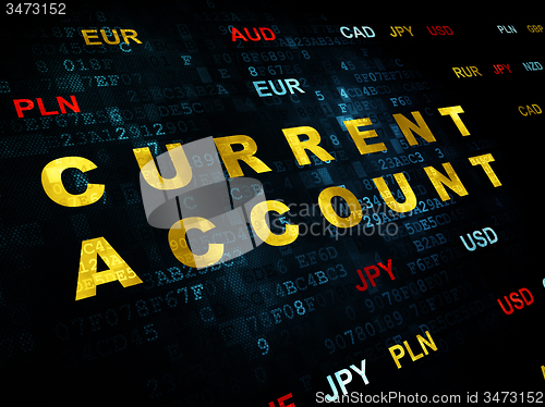 Image of Banking concept: Current Account on Digital background