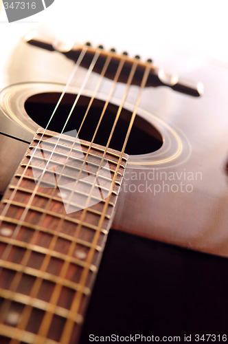 Image of Guitar close up