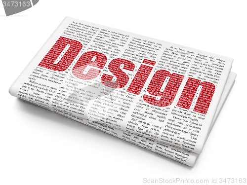 Image of Advertising concept: Design on Newspaper background