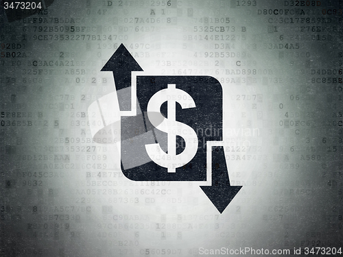 Image of Finance concept: Finance on Digital Paper background
