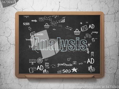 Image of Advertising concept: Analysis on School Board background