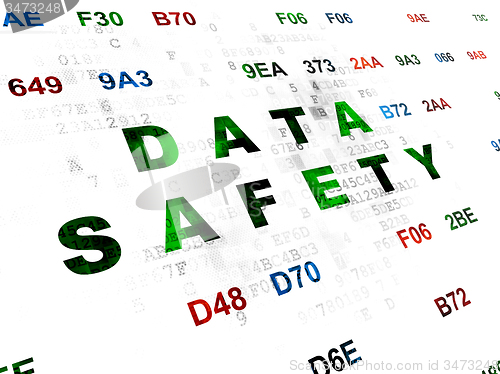 Image of Data concept: Data Safety on Digital background