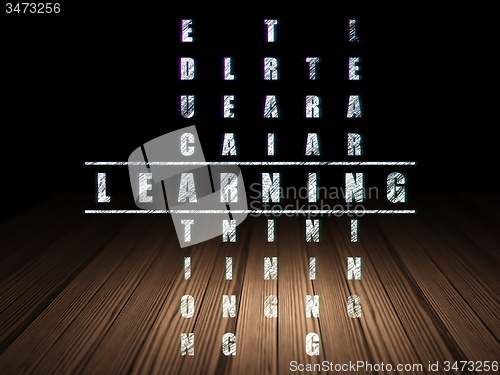 Image of Learning concept: word Learning in solving Crossword Puzzle