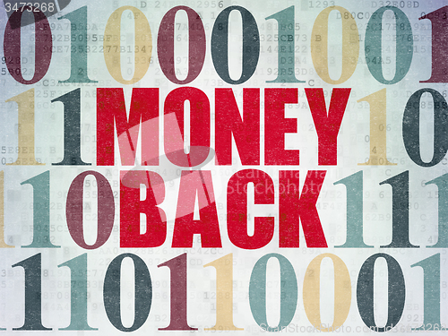 Image of Business concept: Money Back on Digital Paper background