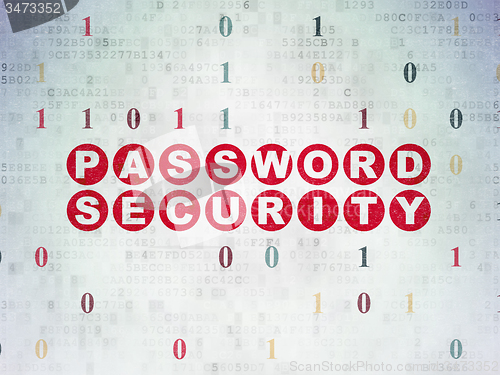 Image of Safety concept: Password Security on Digital Paper background
