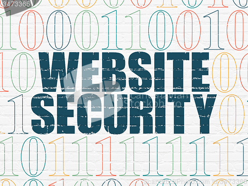 Image of Security concept: Website Security on wall background