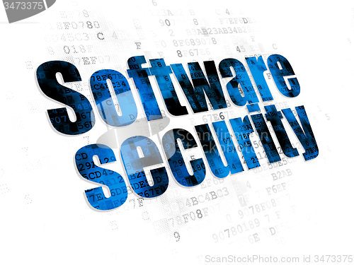 Image of Security concept: Software Security on Digital background