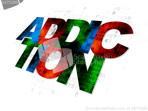 Image of Health concept: Addiction on Digital background