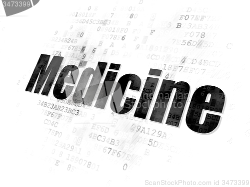 Image of Medicine concept: Medicine on Digital background