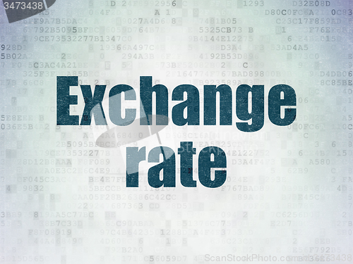 Image of Currency concept: Exchange Rate on Digital Paper background