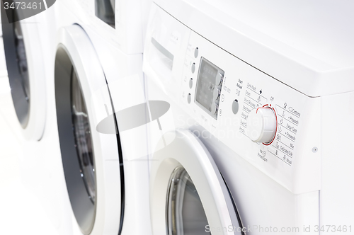 Image of control panel of washing machine