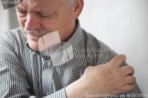 Image of man with painful shoulder joint		