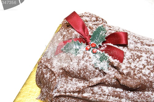 Image of christmas chocolate yulelog