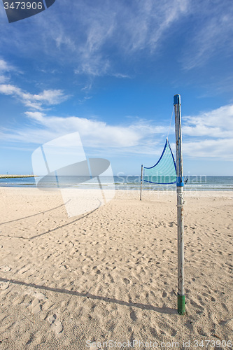 Image of Beach-volleyball, field at the Baltic Sea