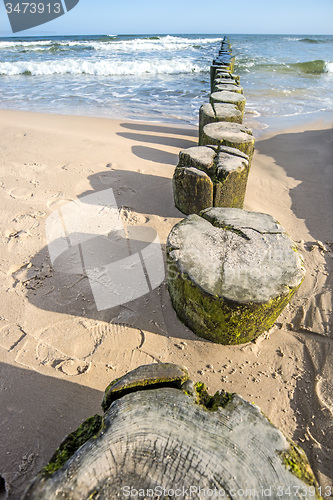 Image of Groins in the Baltic Sea 