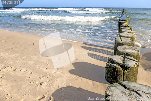 Image of Groins in the Baltic Sea 