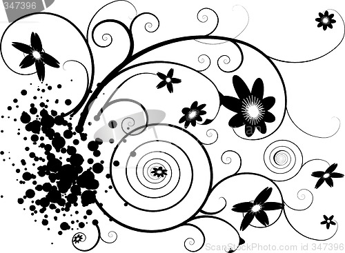 Image of floral splat