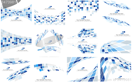 Image of Set of Checkered Backgrounds
