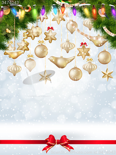 Image of Christmas card. EPS 10