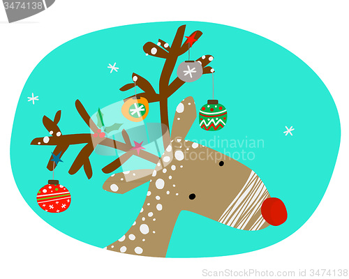 Image of christmas reindeer