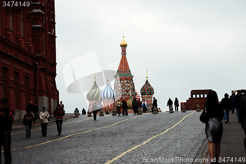 Image of MOSCOW, RUSSIA, SEPTEMBER 10, 2008: view of the Red Square, St. 
