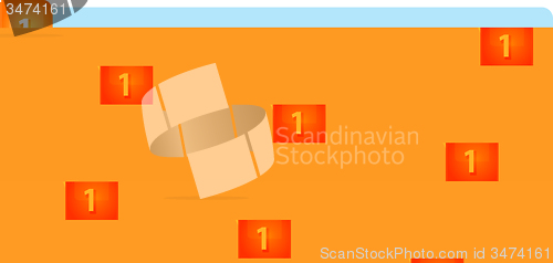 Image of Rectangle Items Four blank business diagram illustration