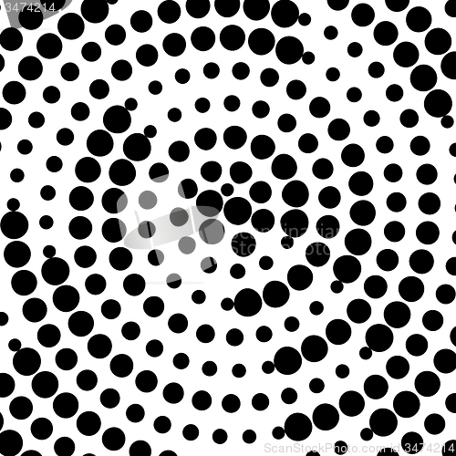 Image of Black Halftone Background. 