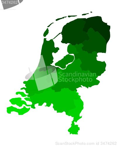 Image of Map of the Netherlands