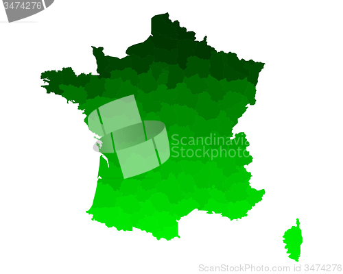 Image of Map of France