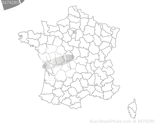 Image of Map of France