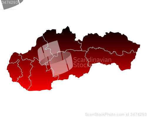 Image of Map of Slovakia