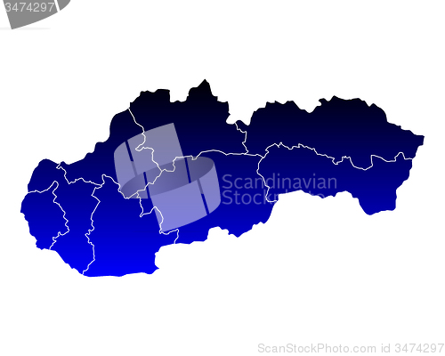 Image of Map of Slovakia