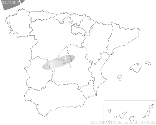 Image of Map of Spain