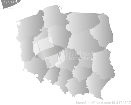Image of Map of Poland